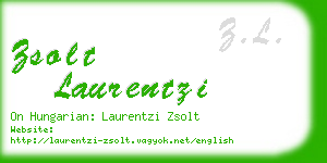 zsolt laurentzi business card